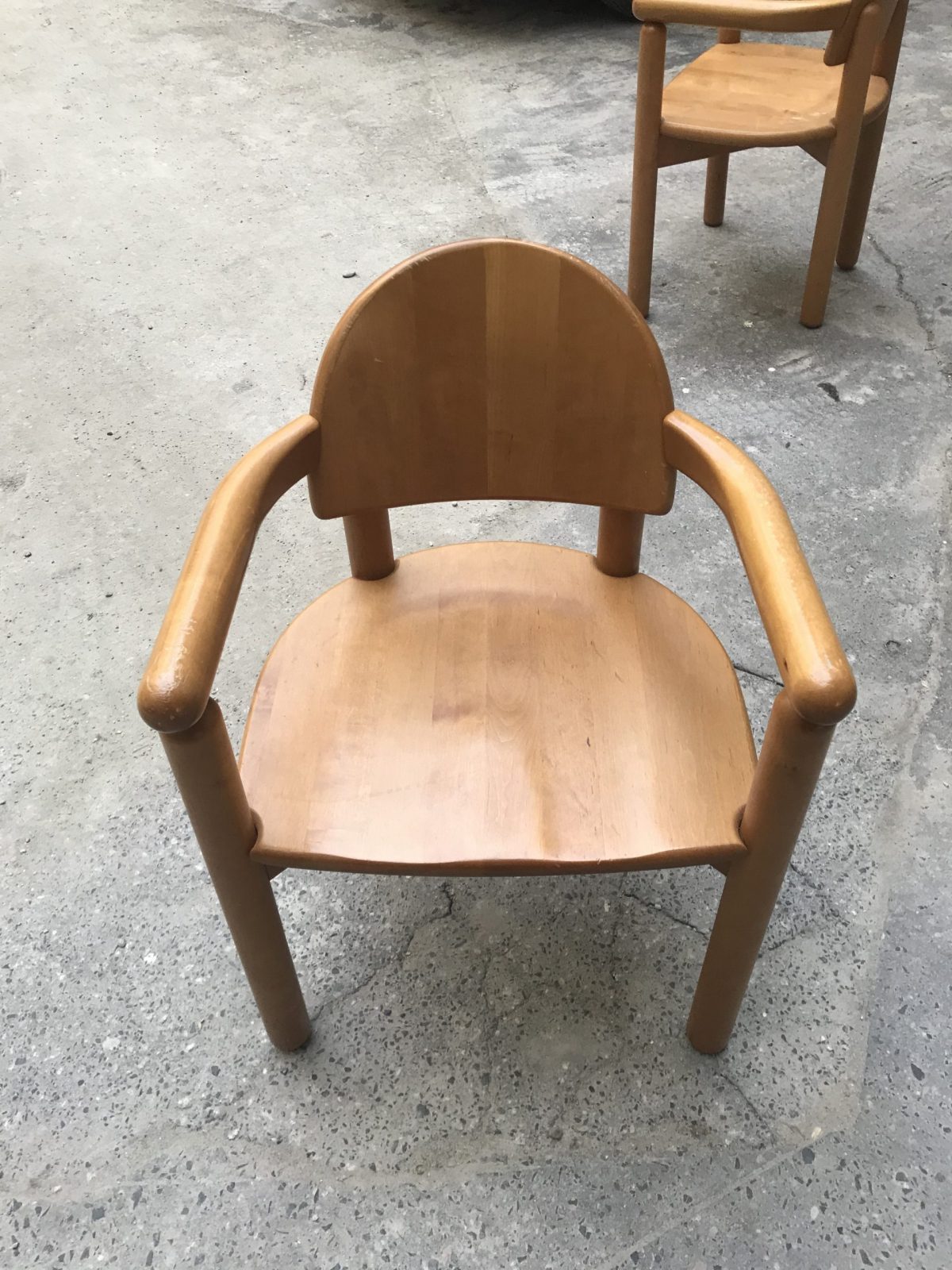 Set of 4 Rainer Daumiller, Hirtshals, Pinewood chairs, Denmark, mid century