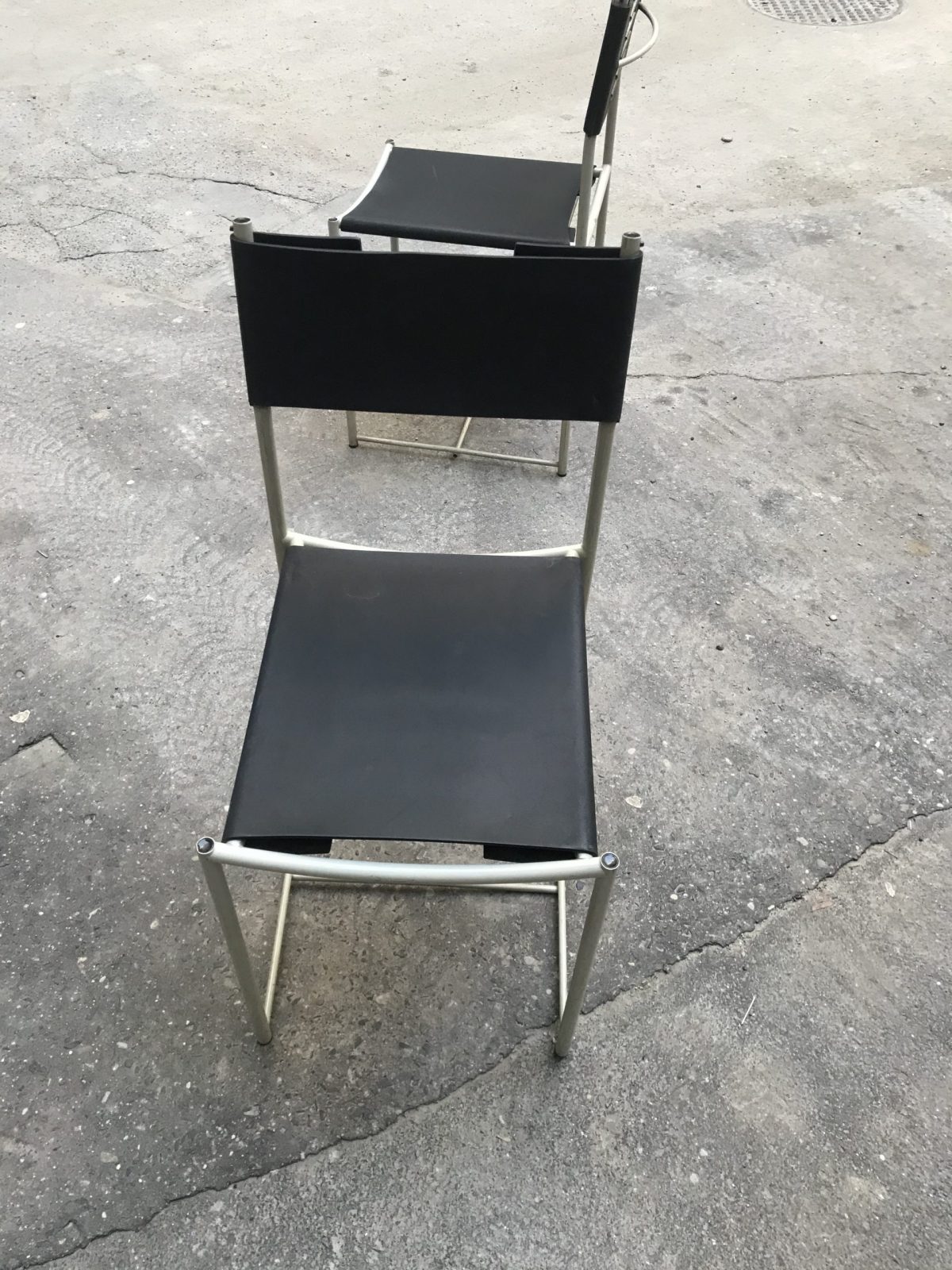 Alias Spaghetti Leather Chairs by Giandomenico Belotti, Italy, postmodern design