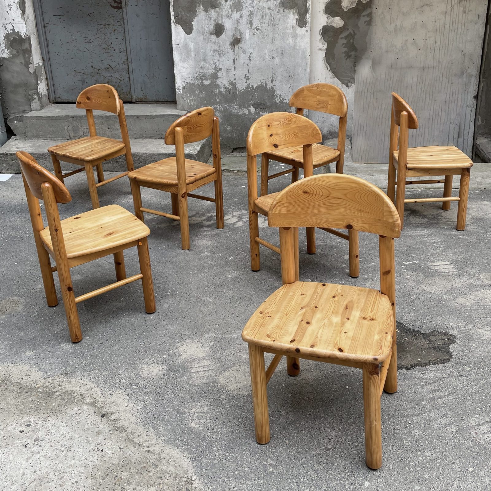 rainder daumiller pine mid century chairs danish