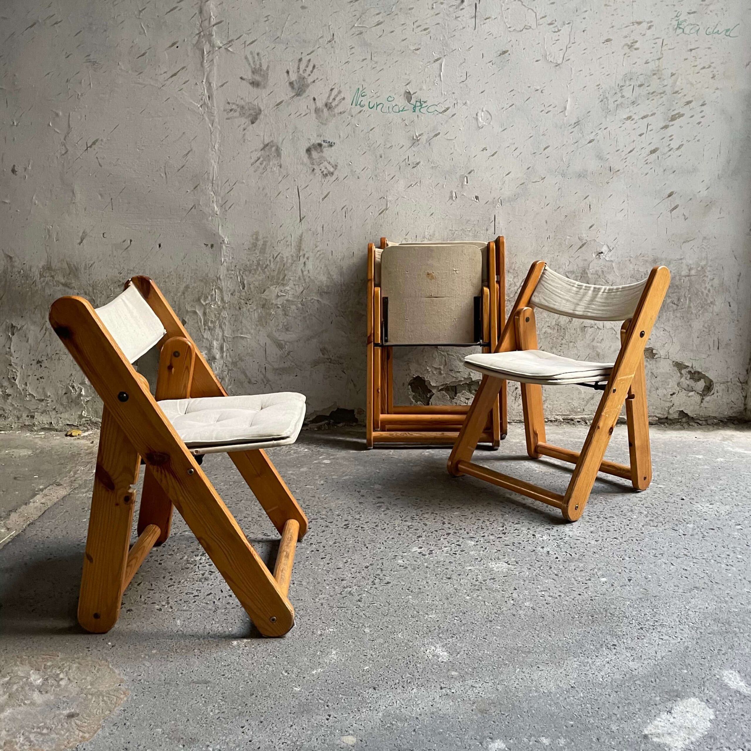kon tiki folding chairs gillis lundgren vintage ikea