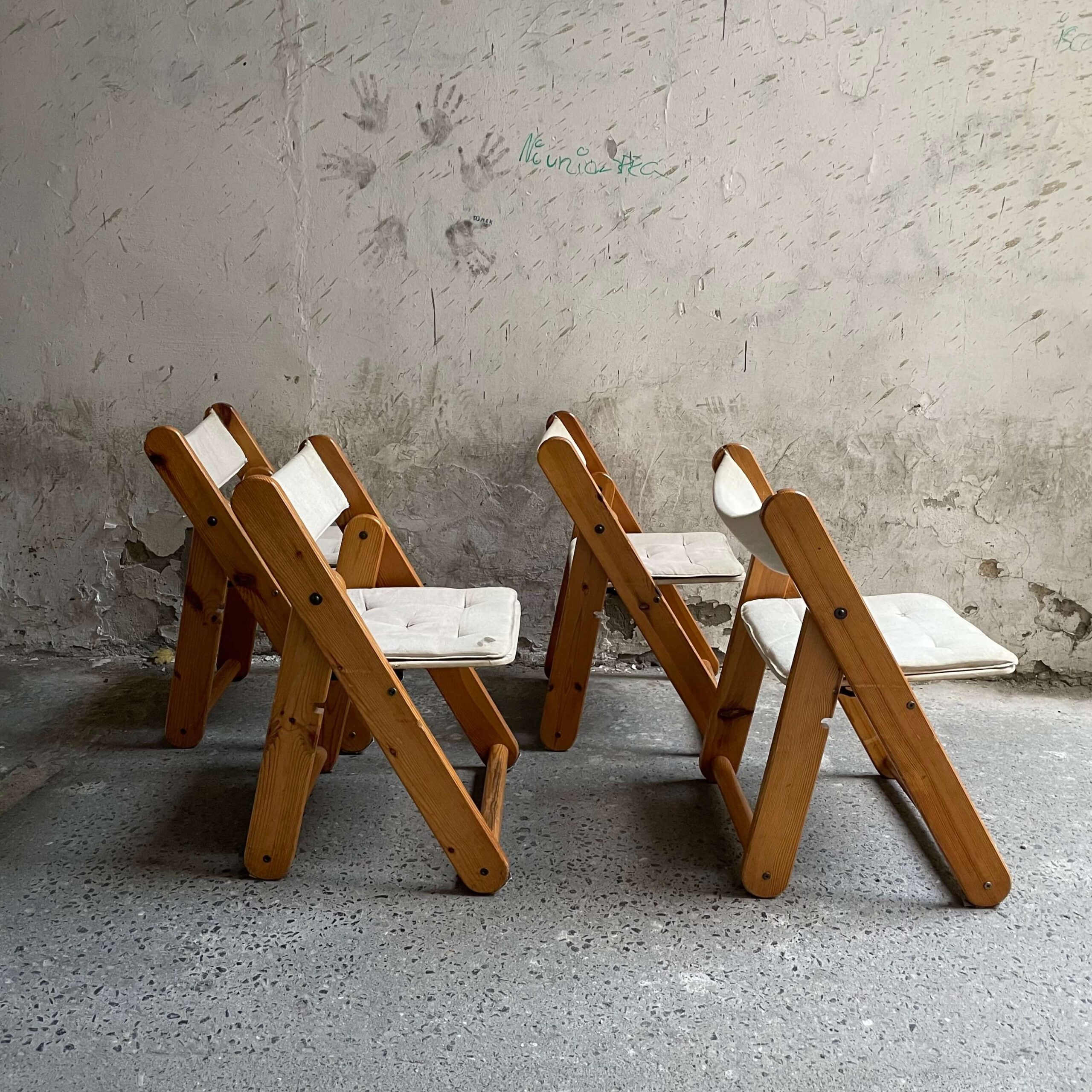 kon tiki folding chairs gillis lundgren vintage ikea side view