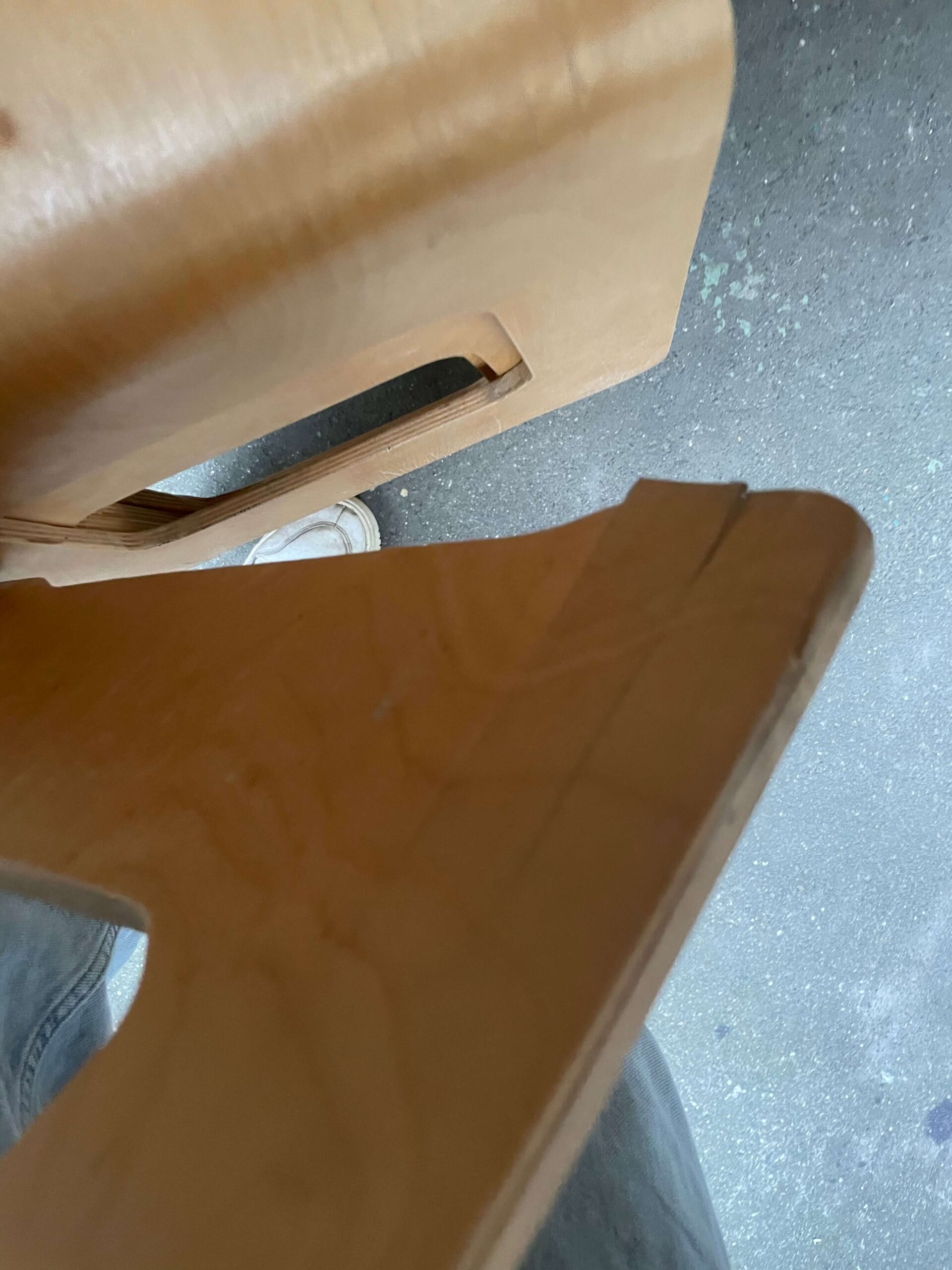 IKEA BENJAMIN VINTAGE LISA NORINDER SCANDINAVIAN PLYWOOD STOOL DEMAGE