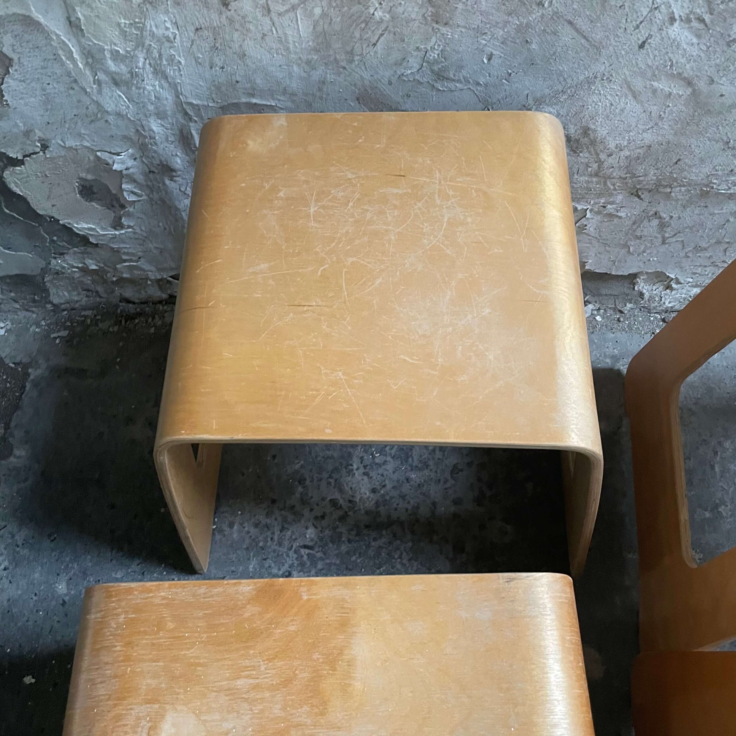 IKEA BENJAMIN VINTAGE LISA NORINDER SCANDINAVIAN PLYWOOD STOOL SINGLE 2