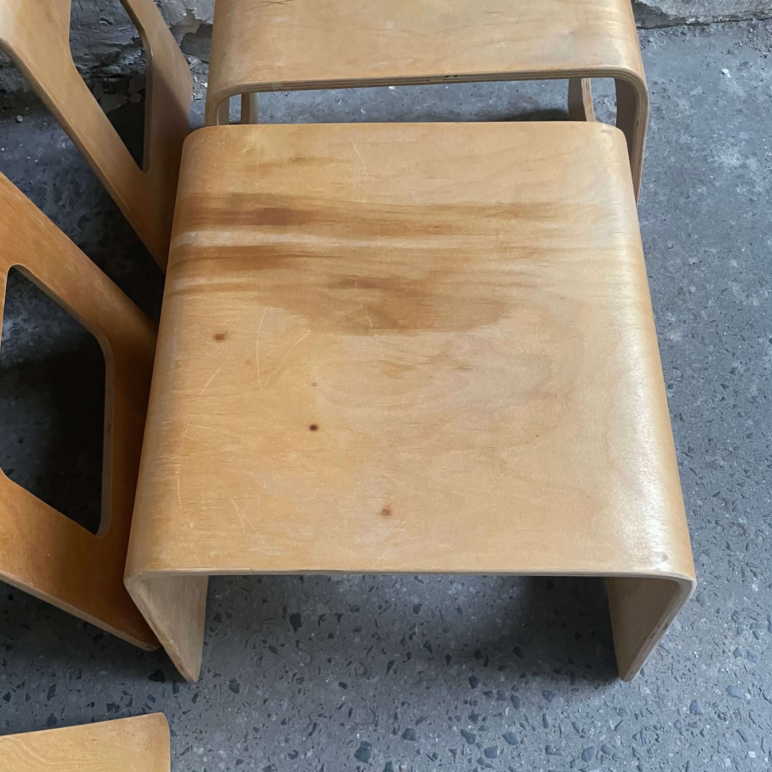IKEA BENJAMIN VINTAGE LISA NORINDER SCANDINAVIAN PLYWOOD STOOL SINGLE