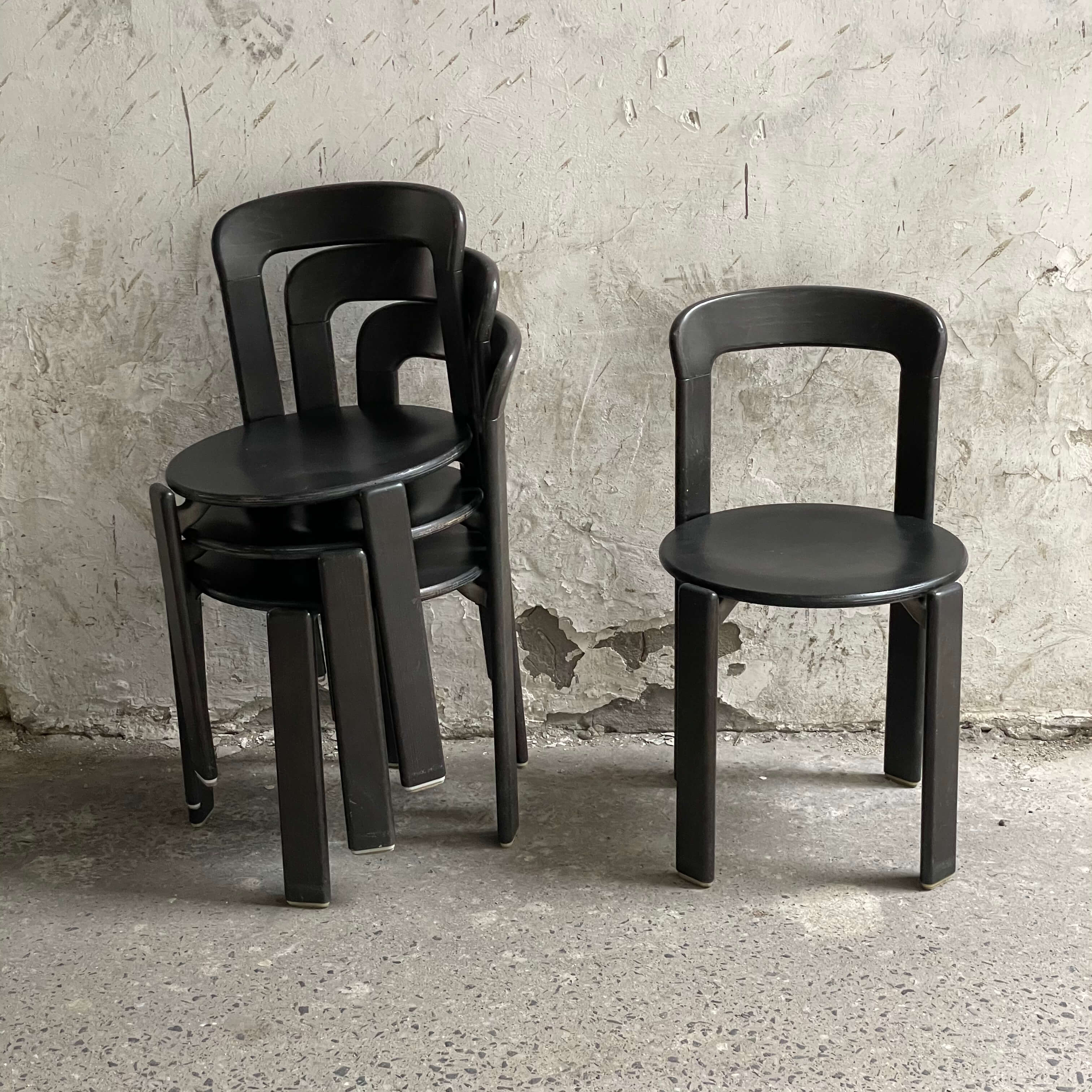 bruno rey krzesła warszawa stacking kusch co chairs black