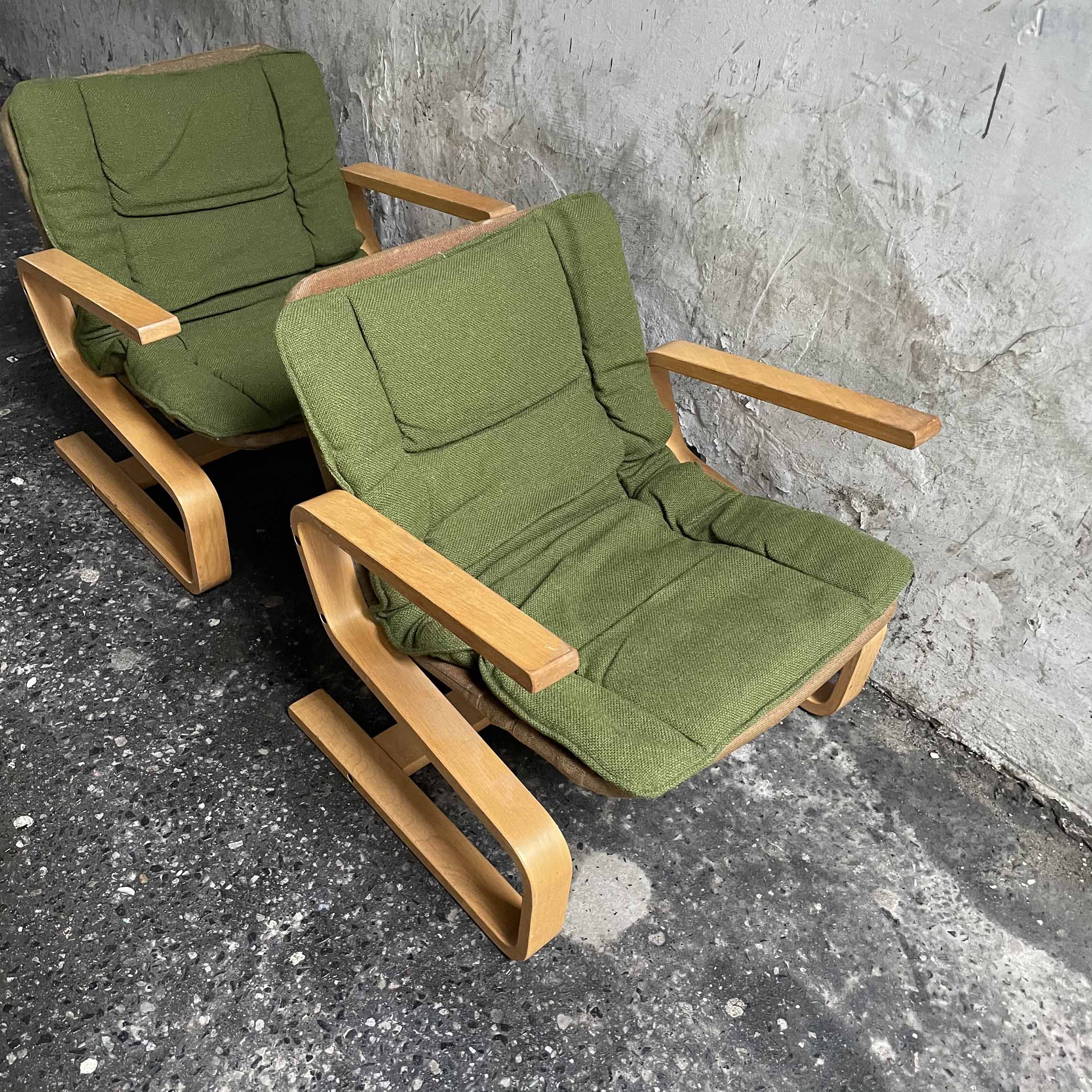 westnofa norway bentwood lounge armchair birch krzeslarz vintage warszawa ingmar relling prl