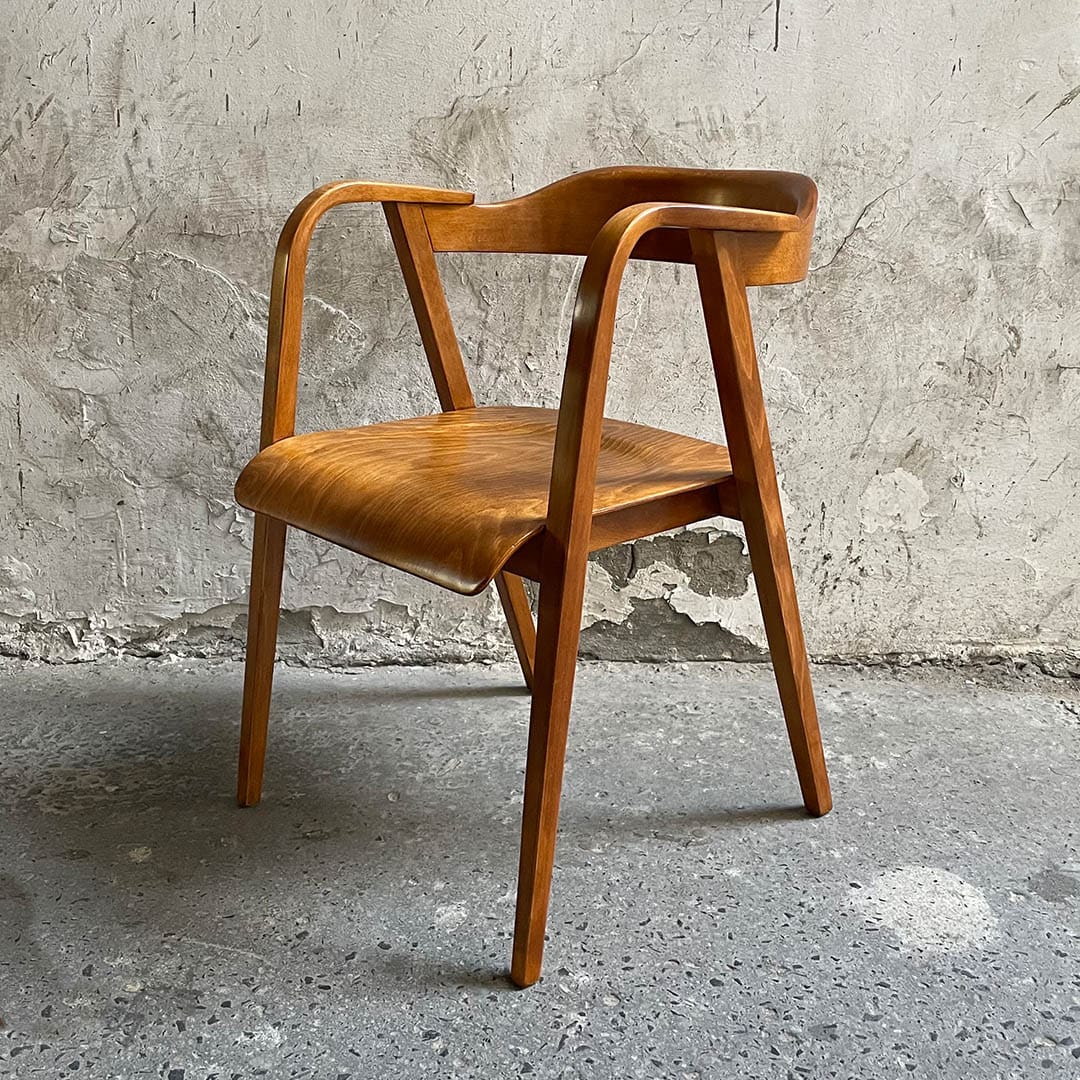 fotel gięty b-591 Marian Sigmund Fabryka mebli giętych klasyk vintage krzesło prl