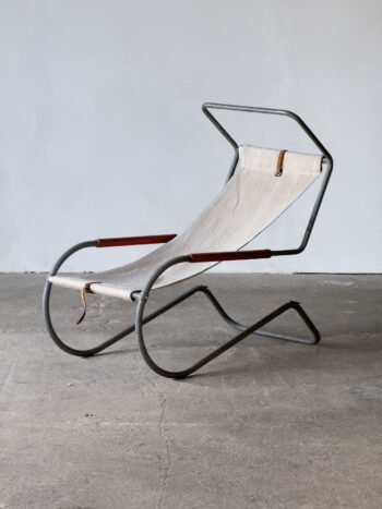 Leżak Lido z obniżonym siedziskiem, Battista i Gino Giudici, vintage