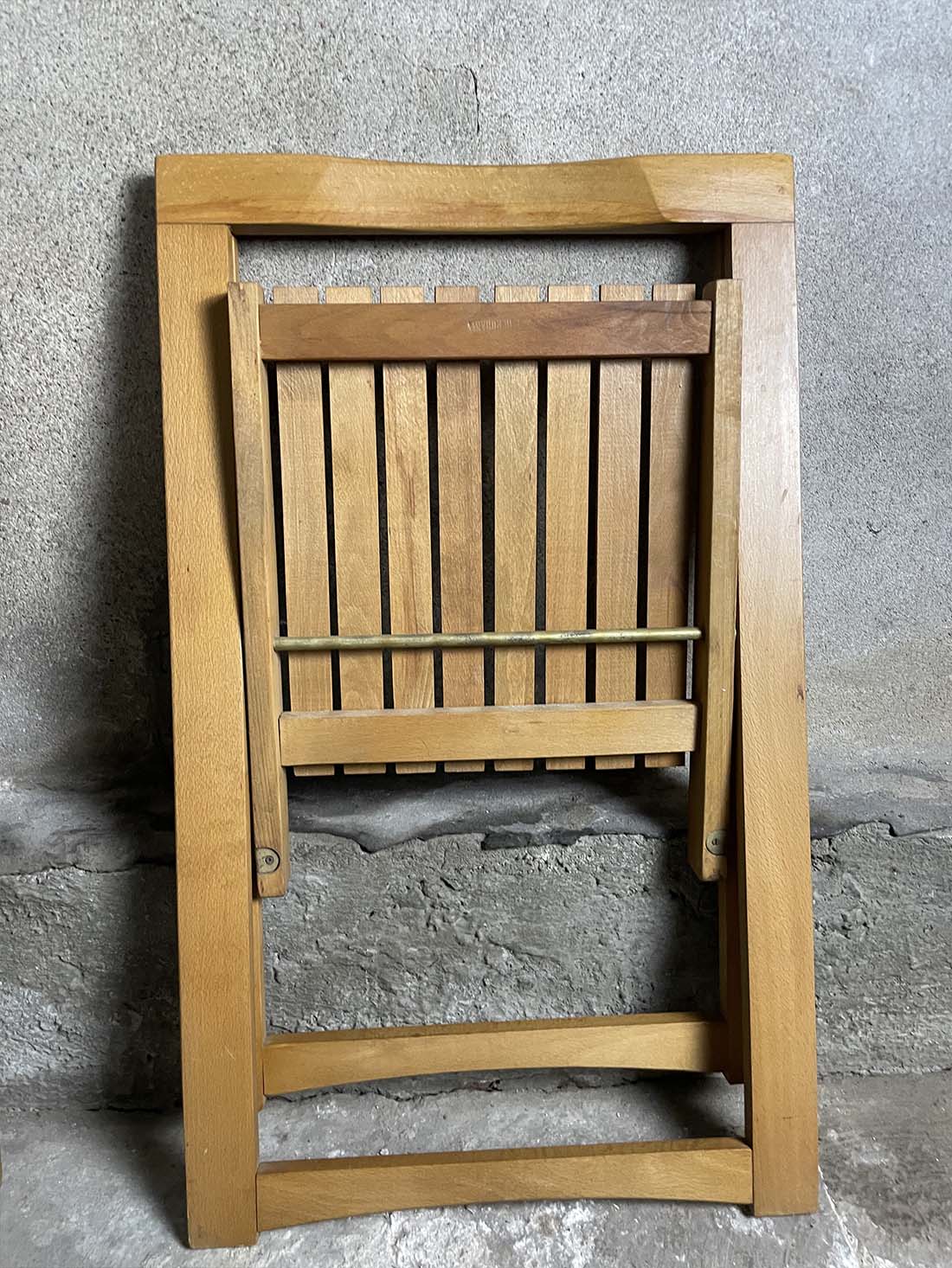 Aldo Jacober, krzesła składane, vintage warszawa złożone