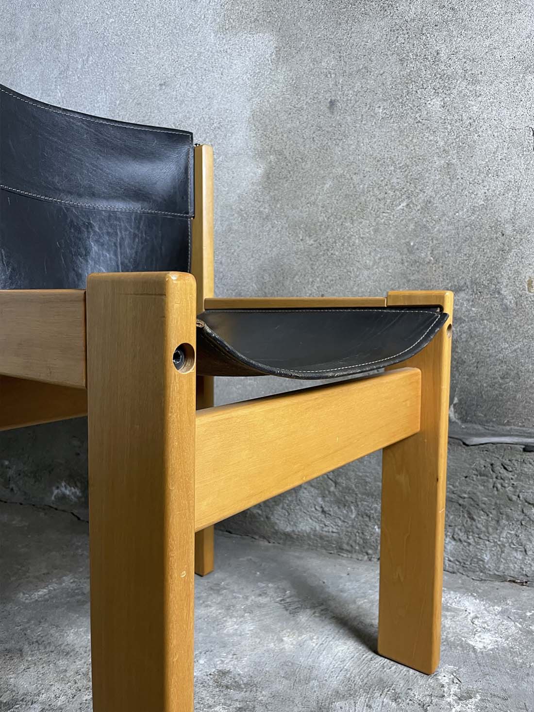krzesło Ibisco Włochy skórzane detal 3