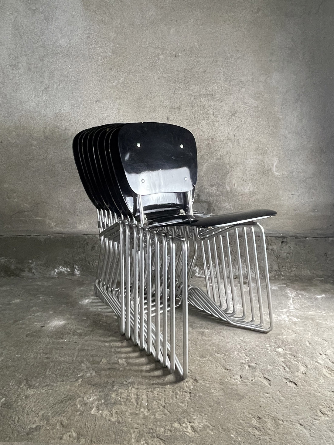 Aluflex, Armin Wirth krzesła vintage krzeslarz