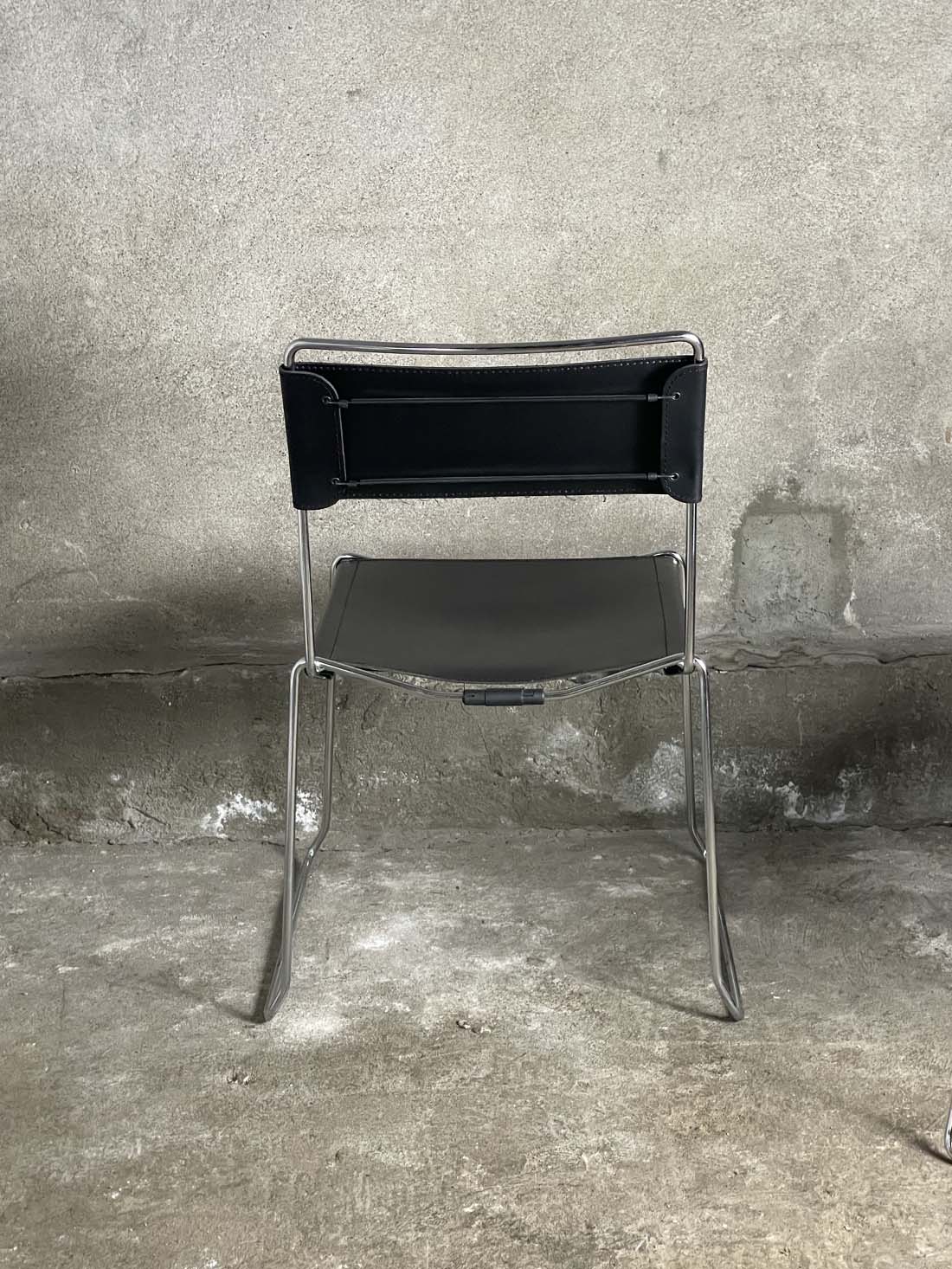 Belotti krzesło vintage skórzane 2 krzeslarz detal 4