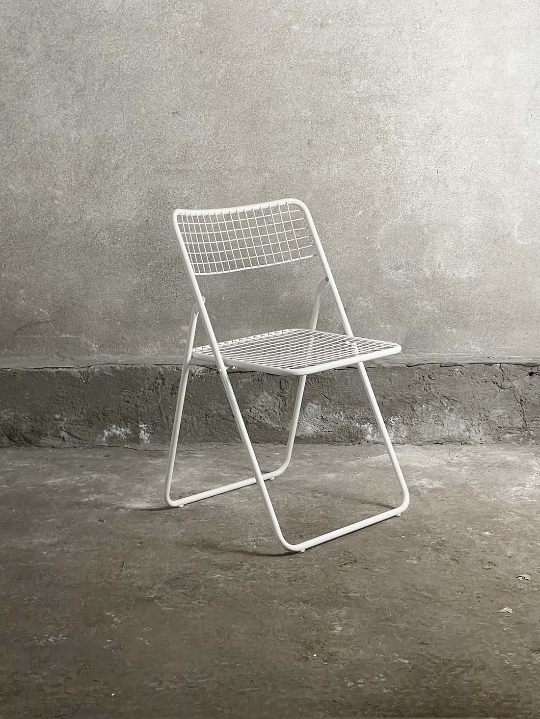 Ted Net Metal Folding Chairs by Niels Gammelgaard vintage ikea