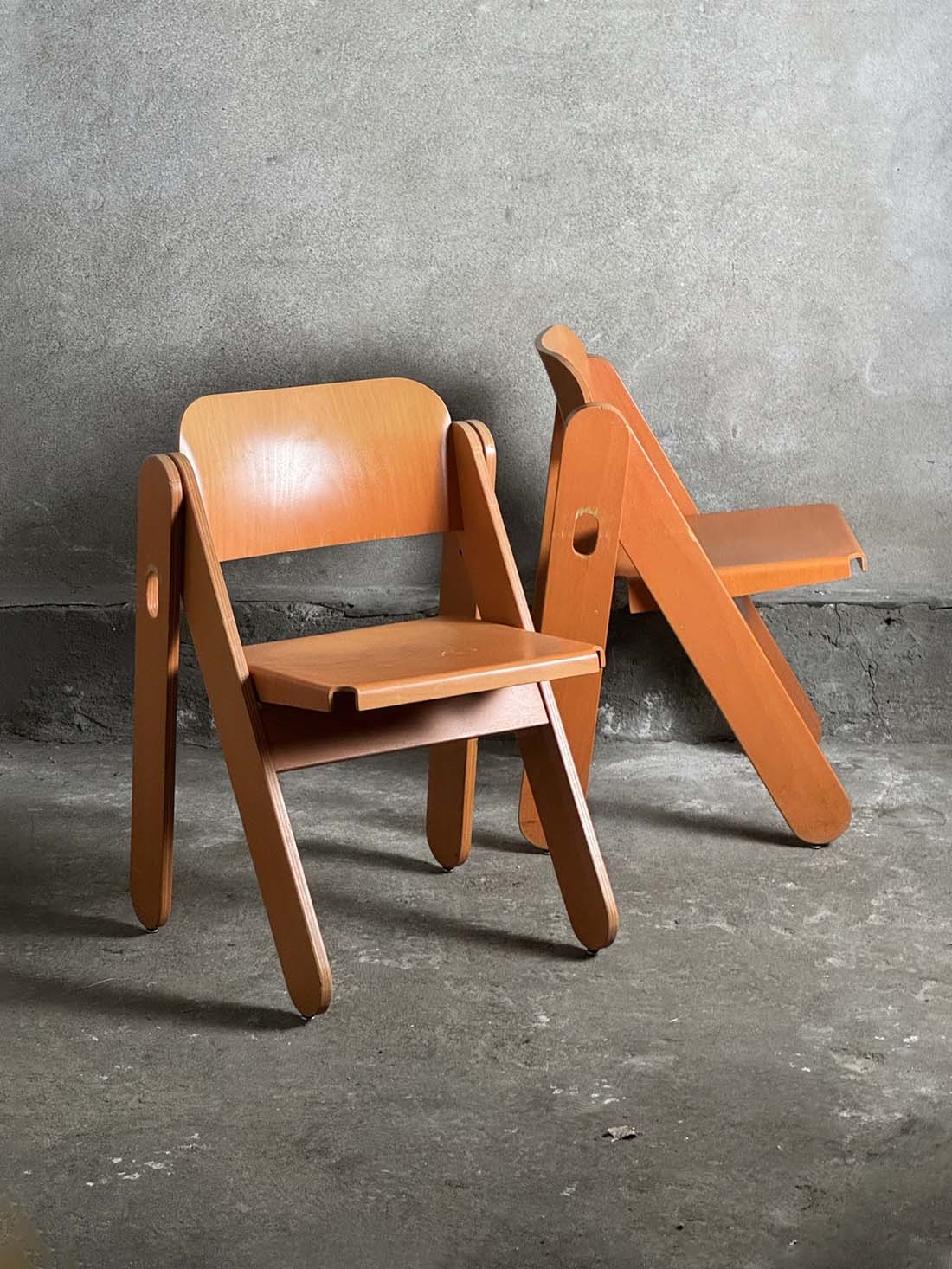 hausmann dietiker folding chair vintage krzeslarz swiss