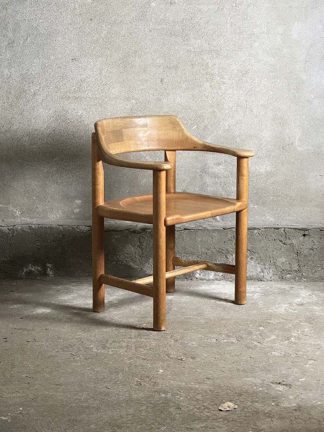 rainer daumiller rectangular chair krzeslarz vintage 2