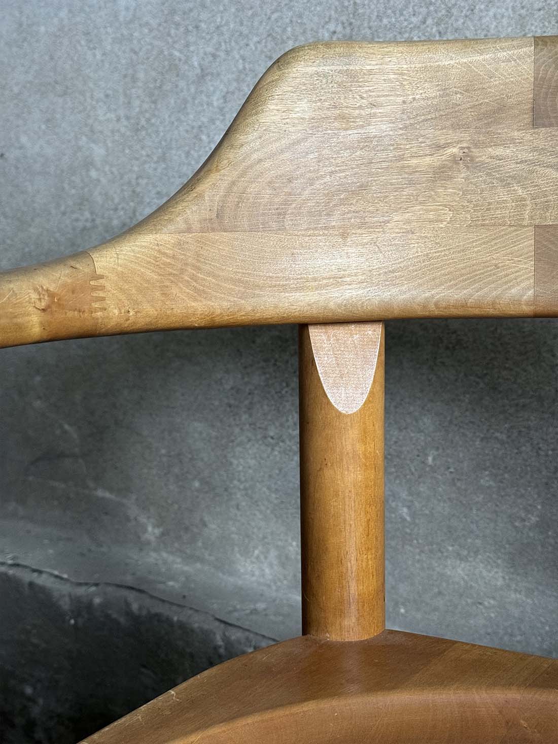 rainer daumiller rectangular chair krzeslarz vintage detal