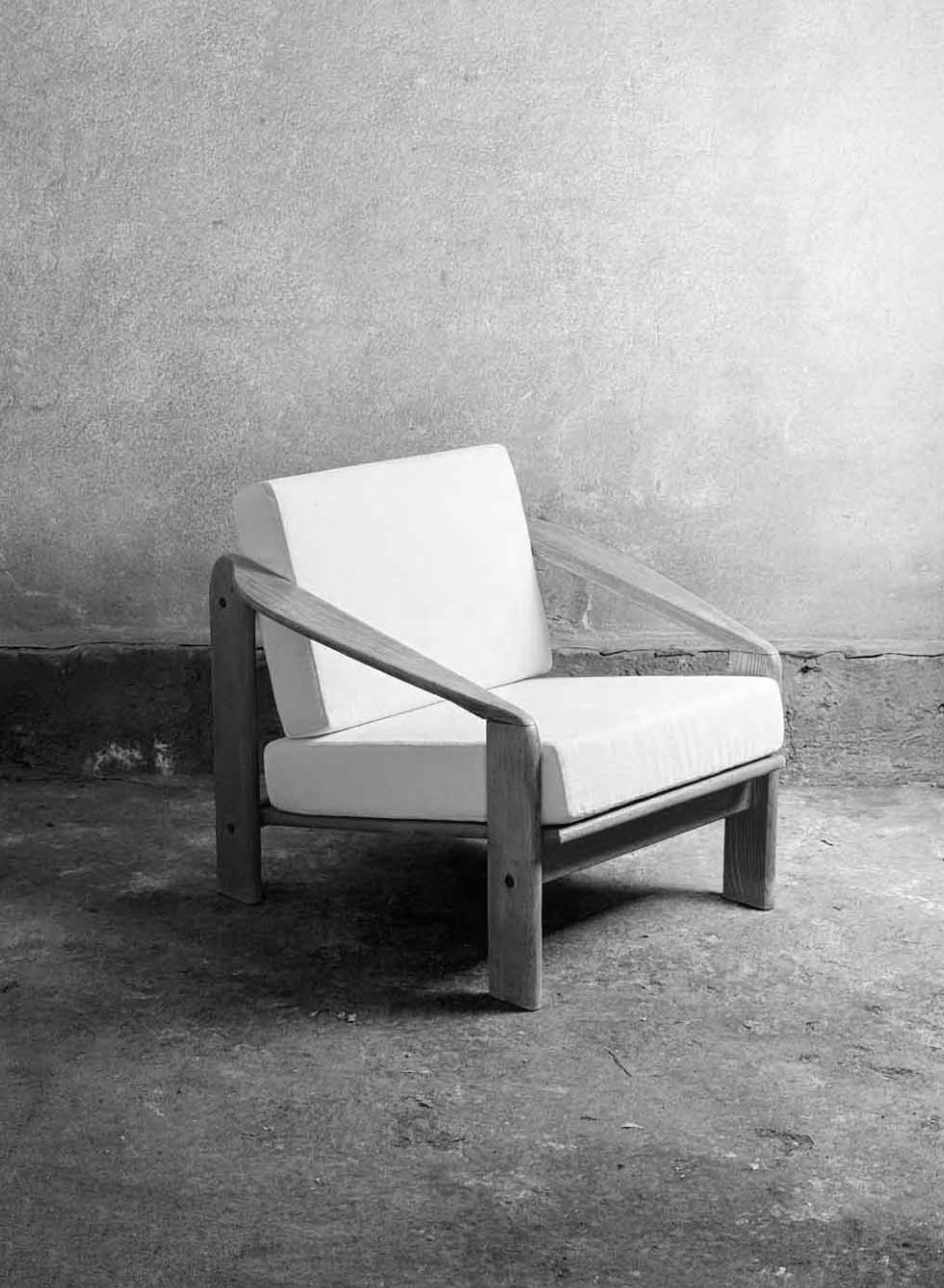 fotel, proj. Zenon Bączyk, prod. Spółdzielnia Artystów Plastyków ŁAD, lata 70, 2 sztuki