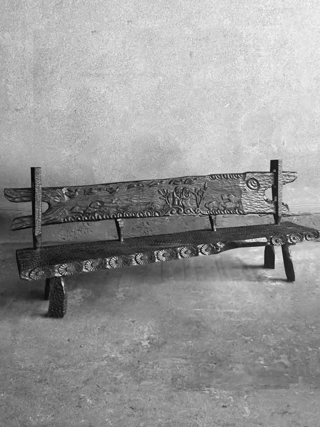 ława w stylu zakopiańskim