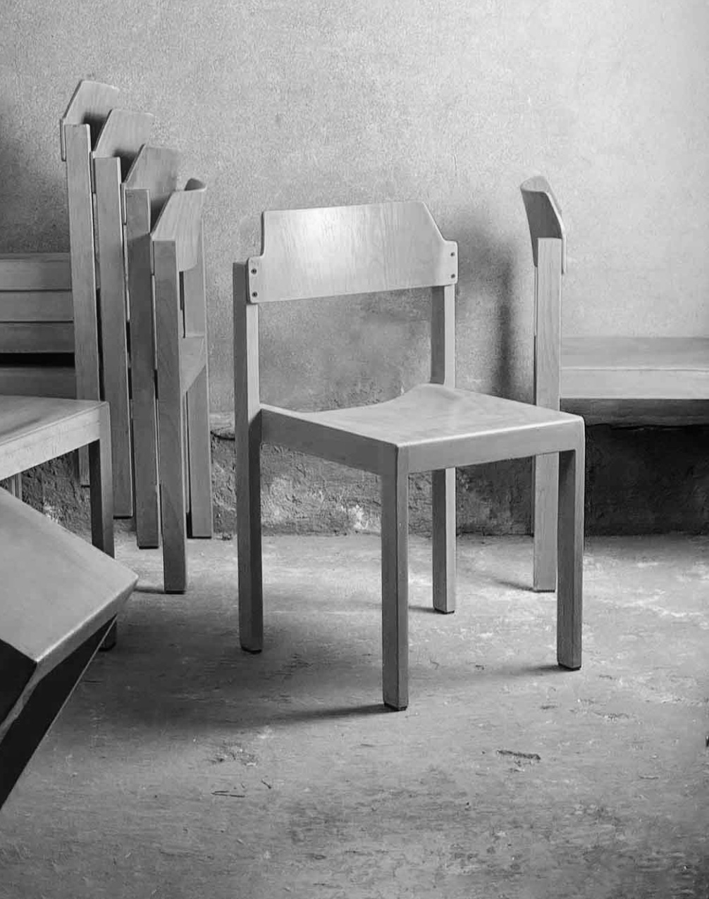 naturalne krzesła Nr. 201 ”Canto”, proj. Rainer Schell, Schlapp Möbel, Niemcy, sprzedane