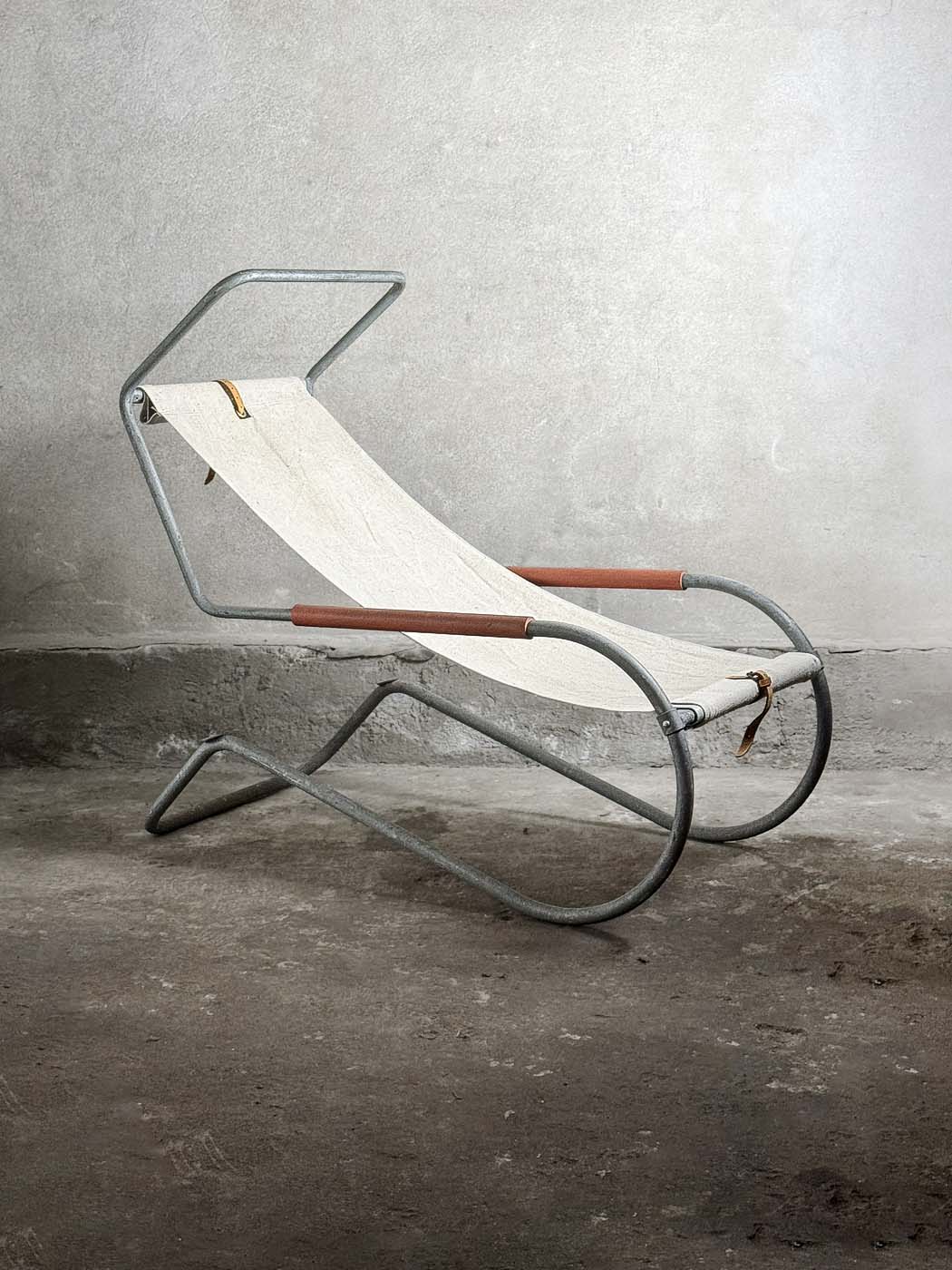 lido leżak szwajcaria vintage krzeslarz