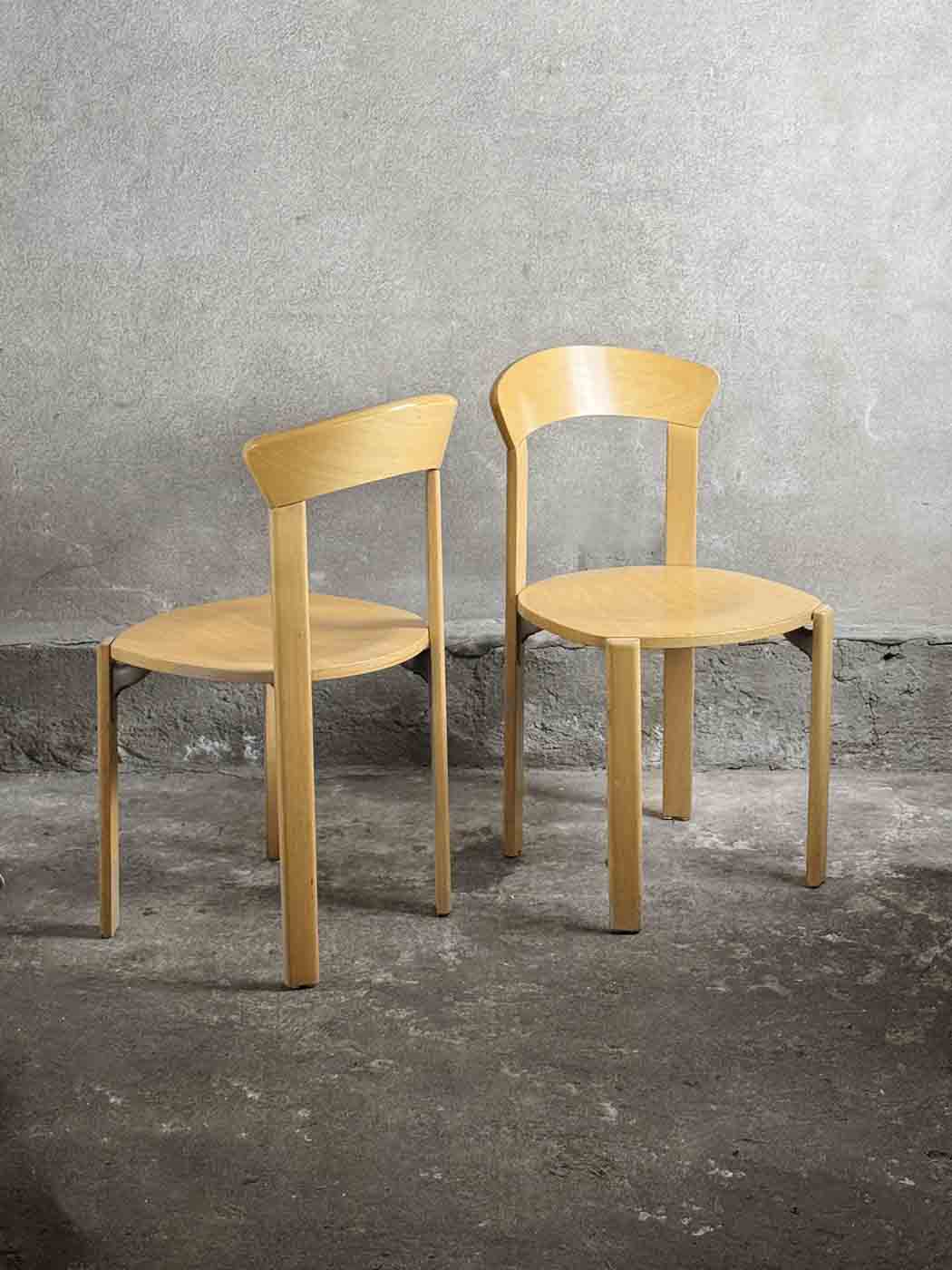 krzesła Rey, proj. Bruno Rey, Dietiker, Szwajcaria, 12 sztuk