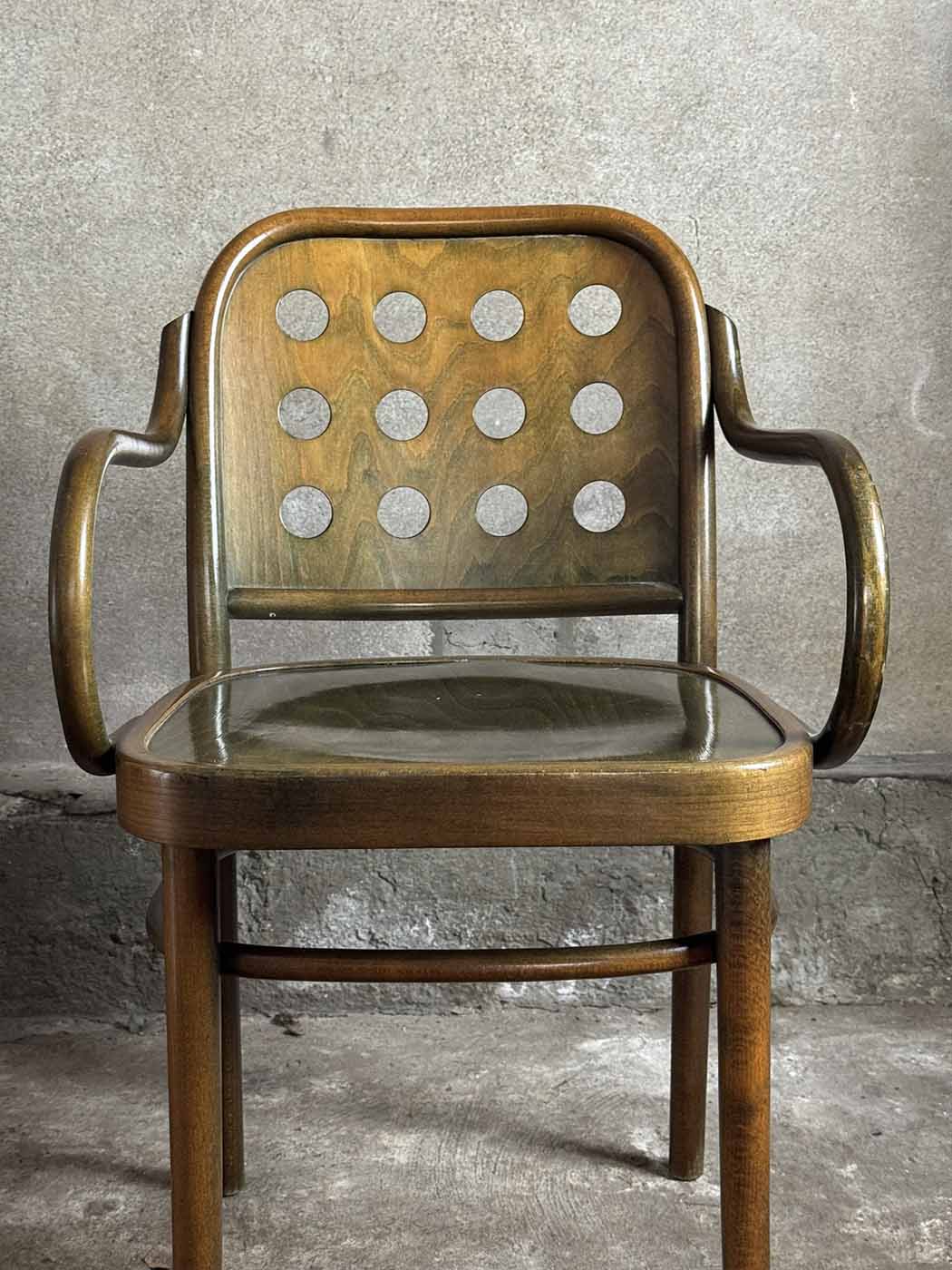 Detal Krzesła B-6010, Projekt Hoffmann i Haerdt, Klasyka Lata 30.