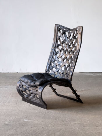 Fotel skórzany Marzio Cecchi, Studio Most, 1976