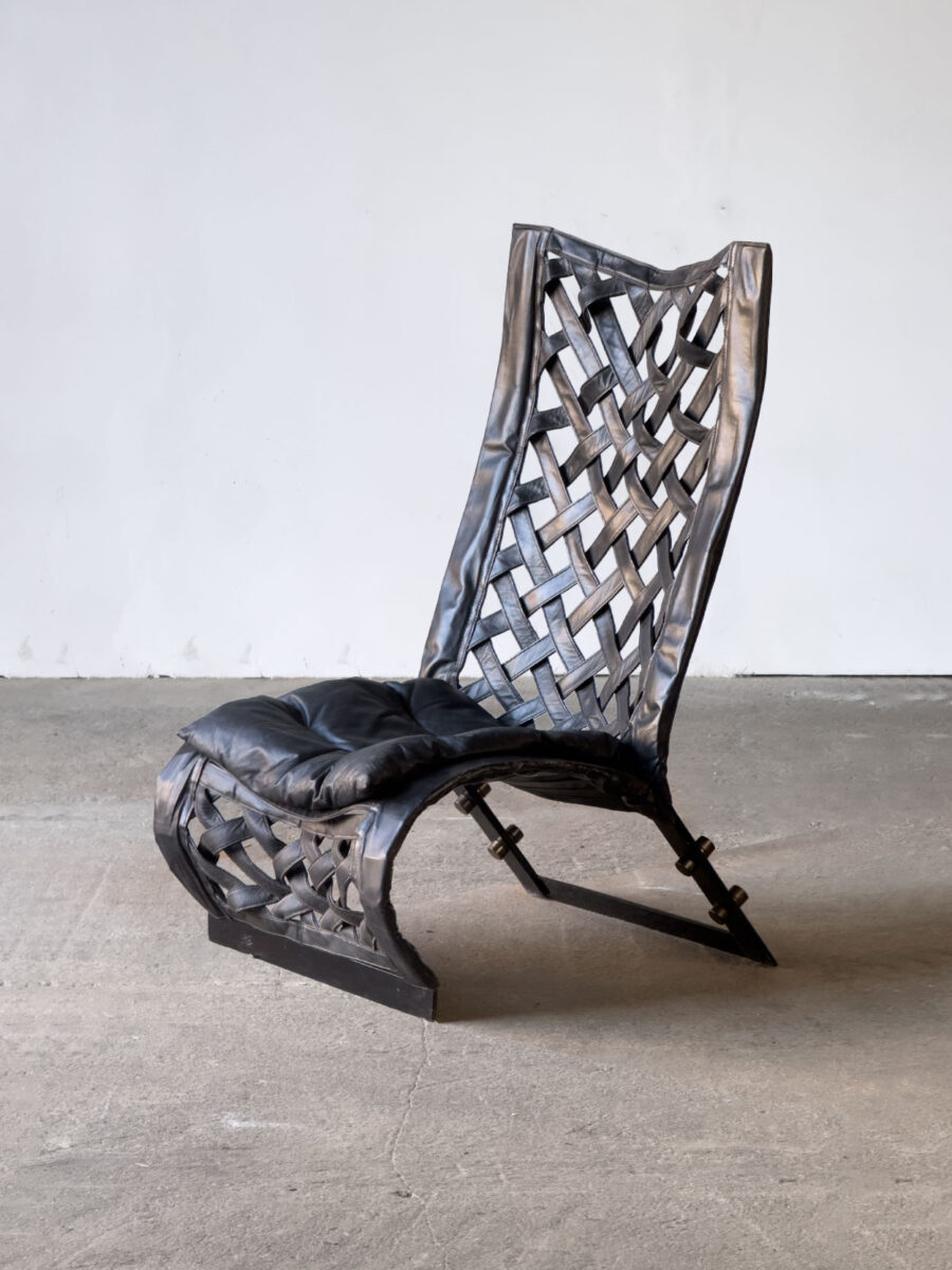 fotel skórzany, proj. Marzio Cecchi