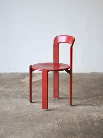 czerwone krzesło Rey 3300, proj. Bruno Rey, Szwajcaria