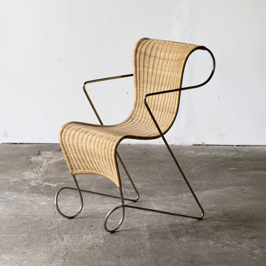 Krzesło Zigo projektu Rona Arada dla Driade z lat 90., widok ogólny