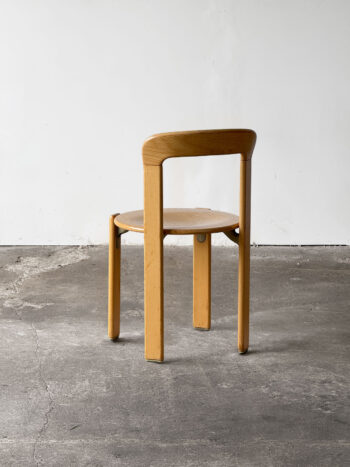 Krzesło Rey 330 Bruno Rey, widok od tyłu, naturalne drewno bukowe