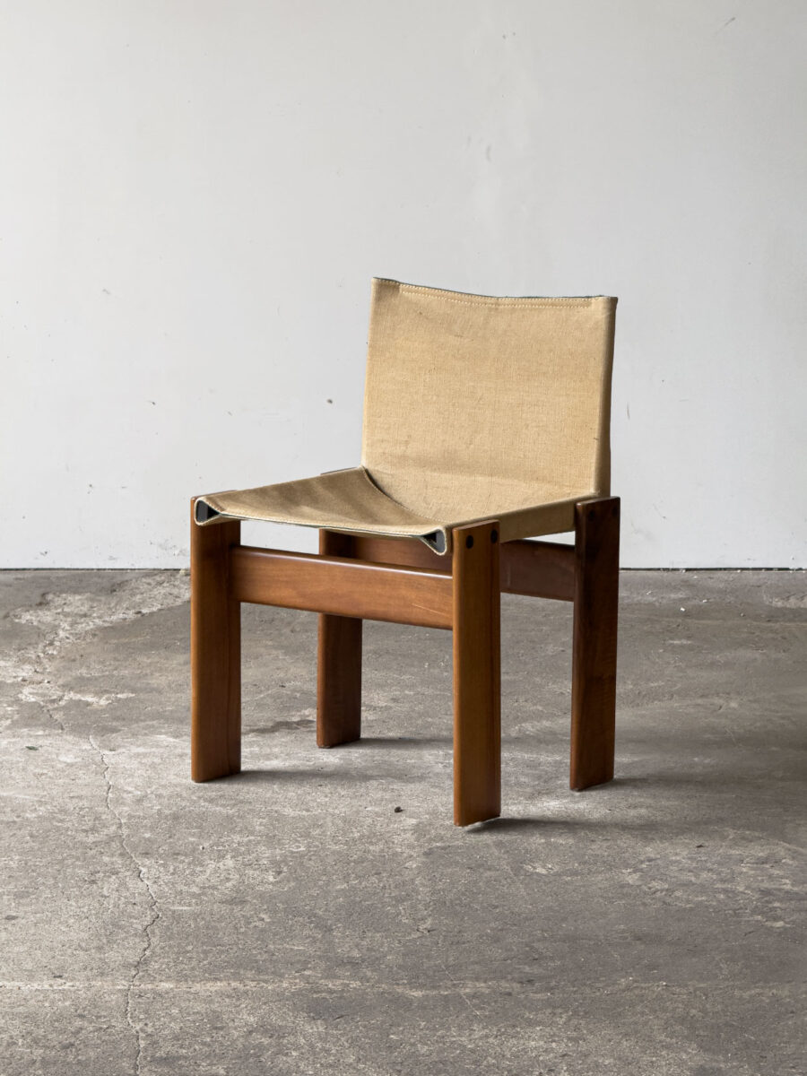 krzesło Monk, Afra i Tobia Scarpa, Włochy, Molteni