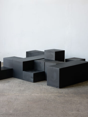 Stoliki Gli Scacchi Mario Bellini czarne moduły