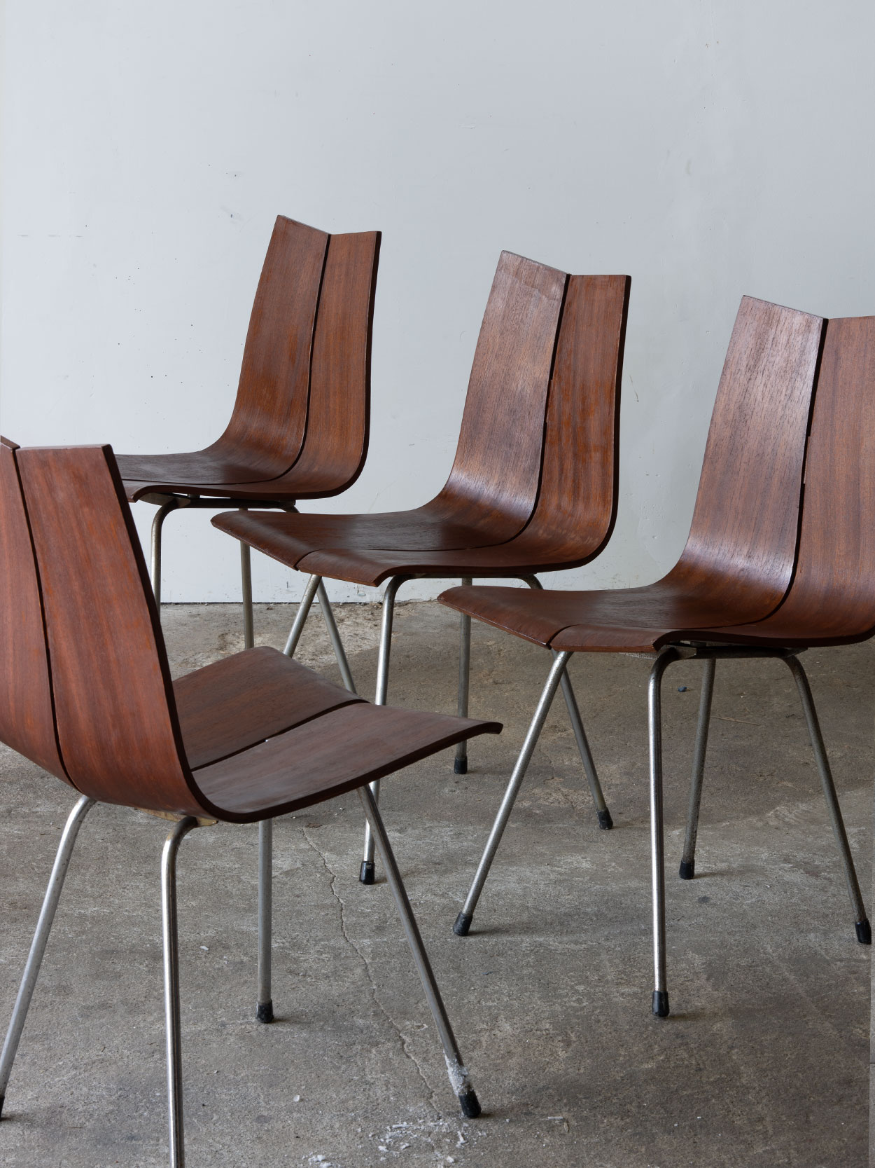 Zestaw krzeseł GA Hans Bellmann 1955