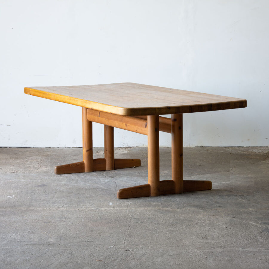Duży stół sosnowy Rainer Daumiller lata 70