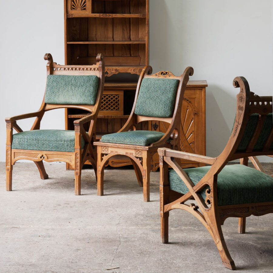 Zestaw mebli zakopiańskich, proj. Stanisław Witkiewicz, Polska