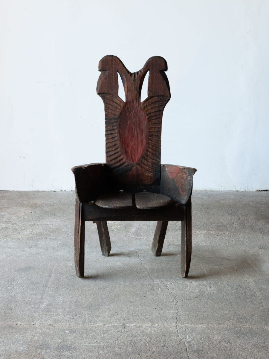 Fotel brutalistyczny, proj. Stanisław Olszamowski, Polska