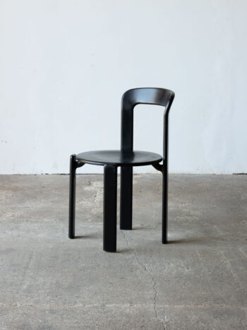 czarne krzesło Rey 3300, proj. Bruno Rey, Kusch+co, Niemcy