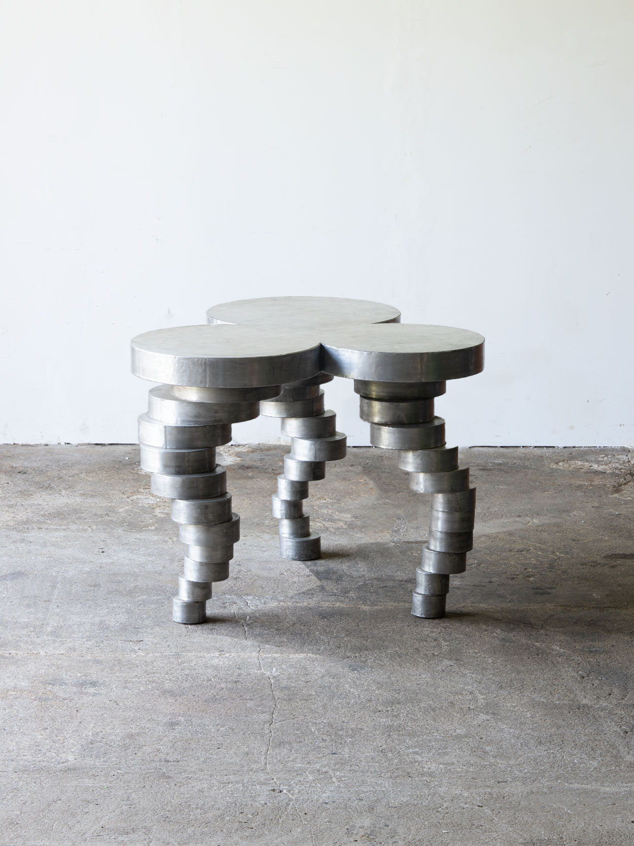 Stół aluminiowy, proj. Maurizio Mori, Włochy