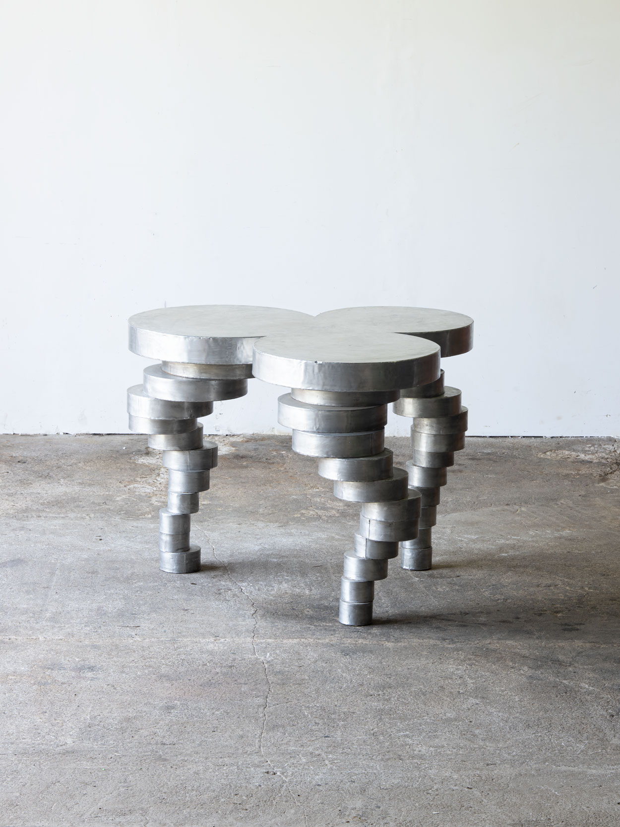 Stół aluminiowy, proj. Maurizio Mori, Włochy